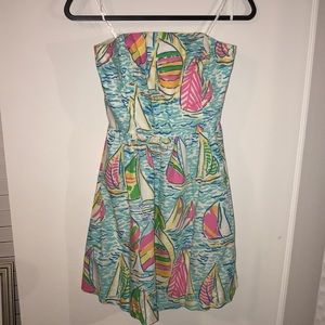 Gorgeous strapless Lilly Pulitzer dress